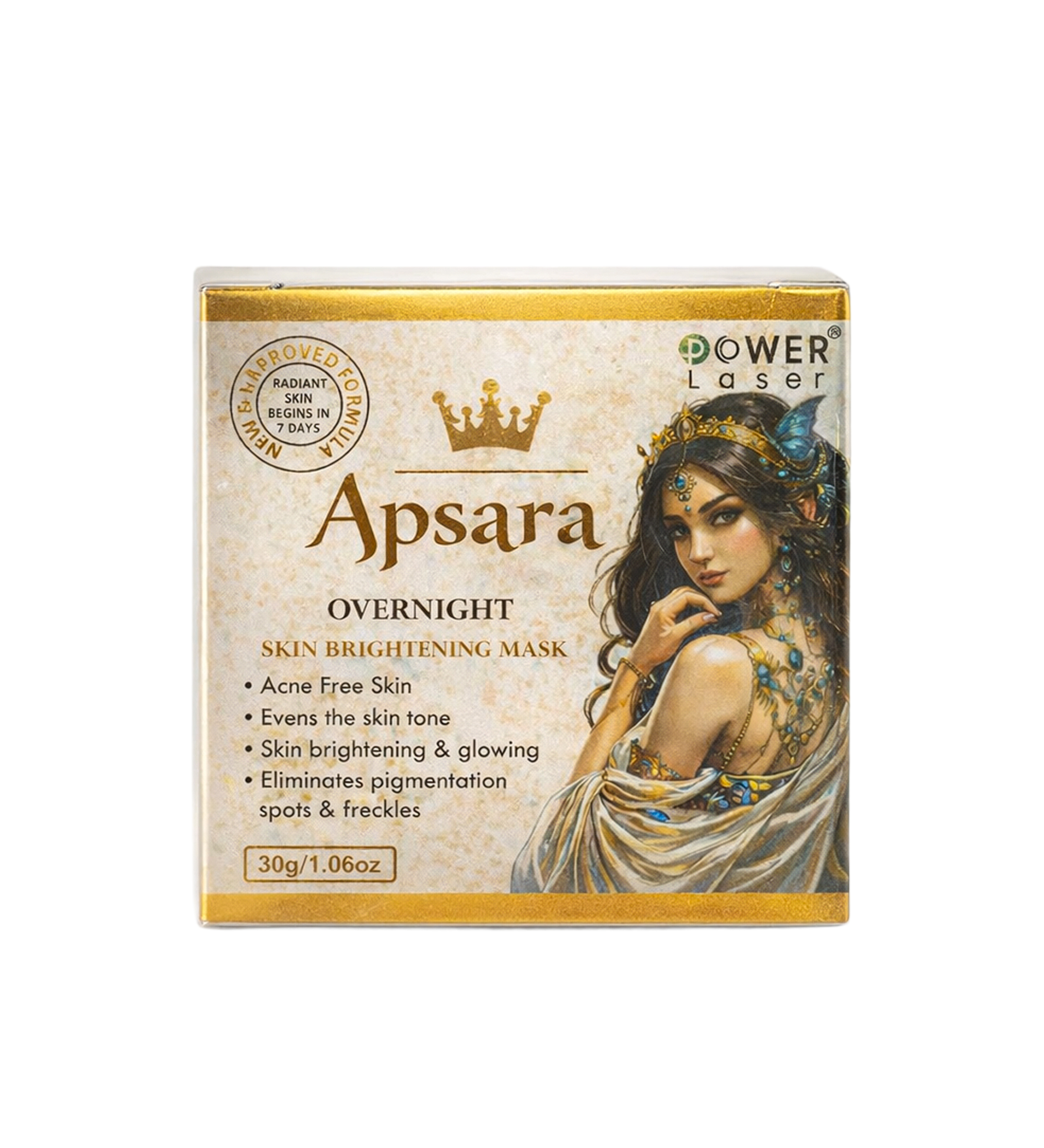 POWER LASER APSARA OVERNIGHT SKIN BRIGHTENING MASK - 30G